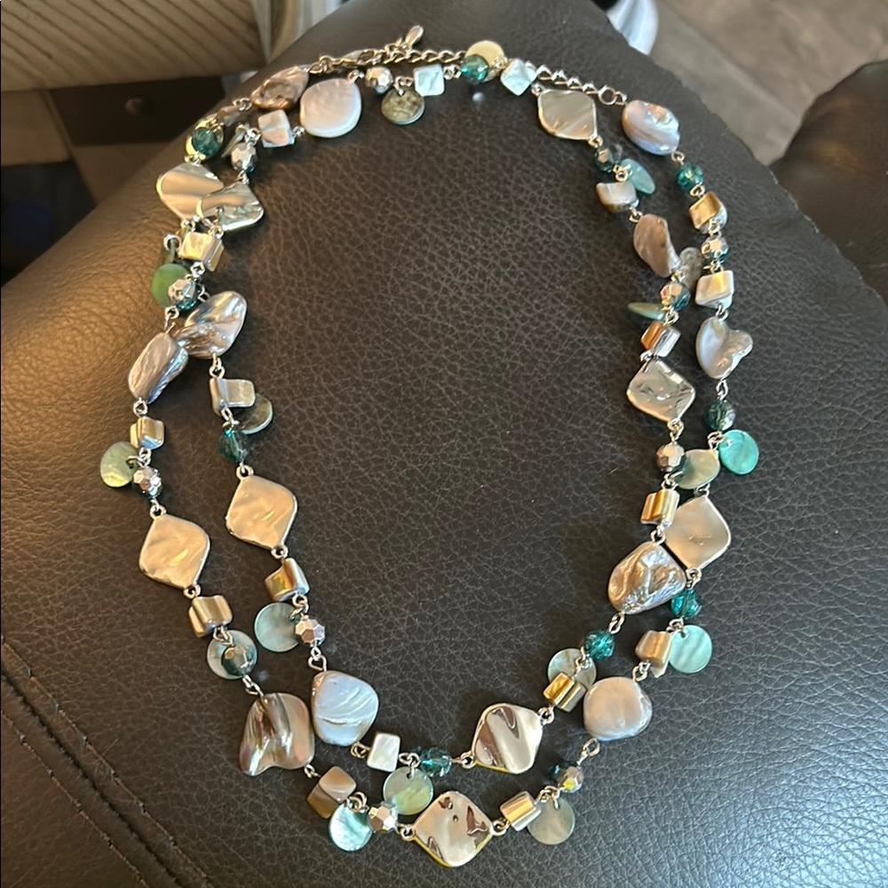 Elegant Lia Sophia Multi-Color Shell Necklace